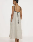 LAUDE the Label Tie Back Slip Dress - Natural