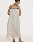 LAUDE the Label Tie Back Slip Dress - Natural