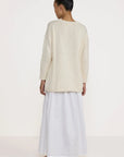 LAUDE the Label Oversized Crew Neck Sweater - Ivory