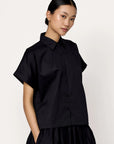 LAUDE the Label Relaxed Short Sleeve Shirt - Black