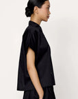 LAUDE the Label Relaxed Short Sleeve Shirt - Black