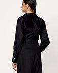 Laude the Label Museo Button Up - Black Poplin