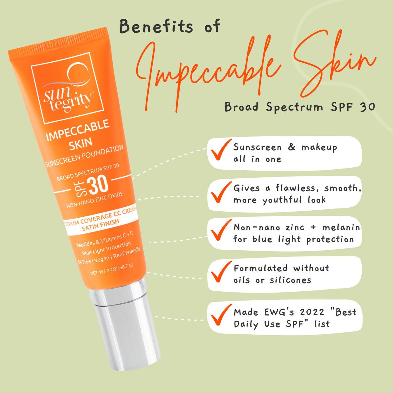 Suntegrity Impeccable Skin Sunscreen Foundation SPF 30