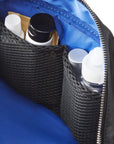 KUSSHI Dopp Kit Black Leather with Cool Blue