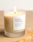 Slow North Embers + Leather Candle