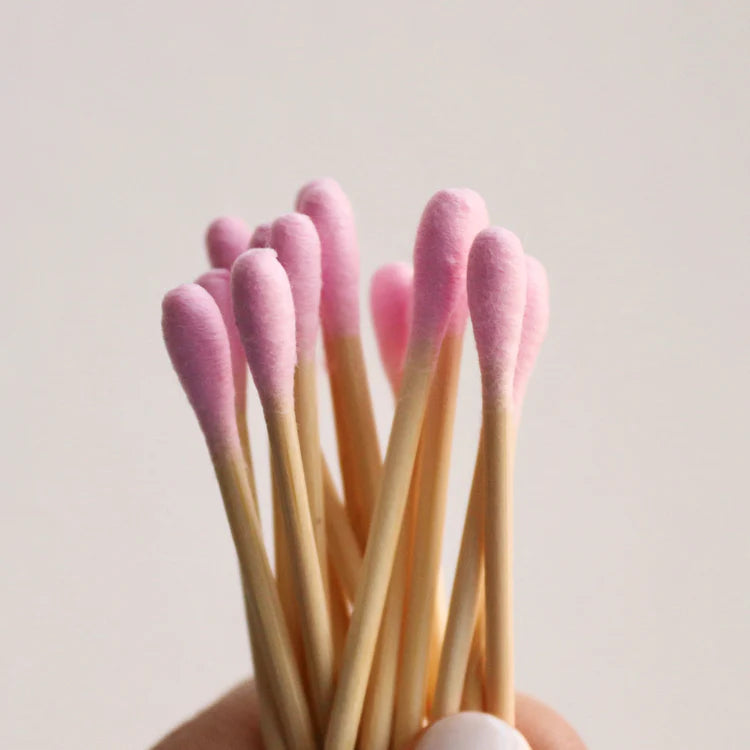 Mei Apothecary - Biodegradable Pink Cotton Swabs