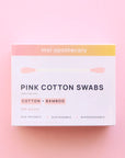 Mei Apothecary Biodegradable Pink Cotton Swabs
