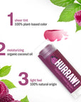 Hurraw Raspberry Tinted Lip Balm