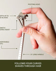 Leaf Triple Blade Pivoting Razor