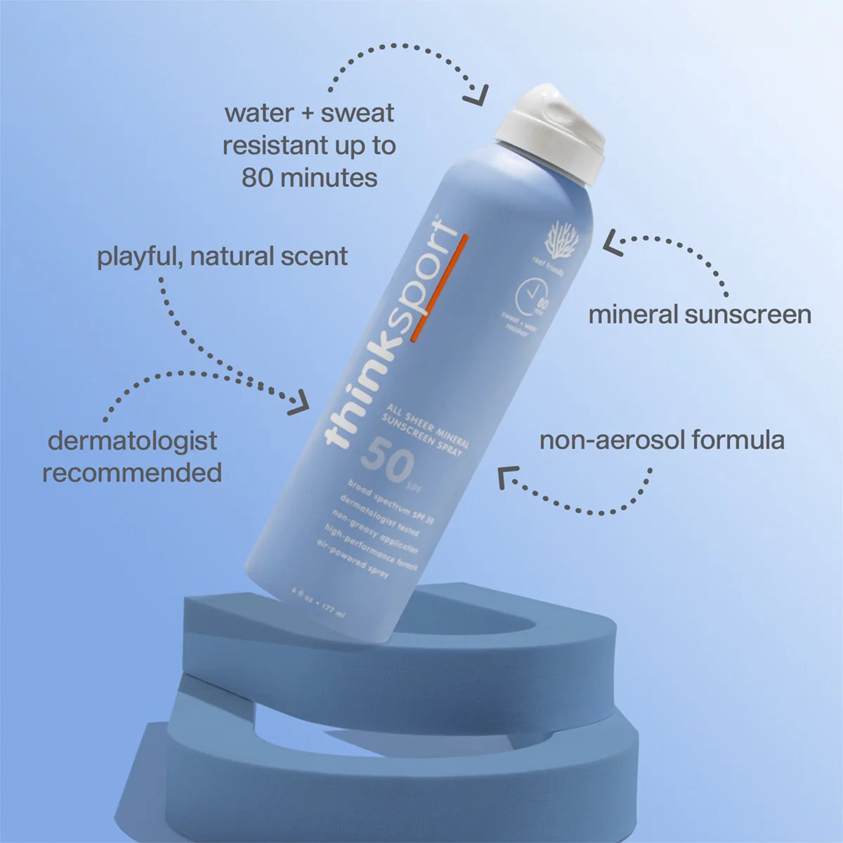 Thinksport All Sheer Mineral Sunscreen Spray SPF 50