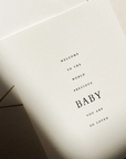Jaymes Paper Baby Greeting Card