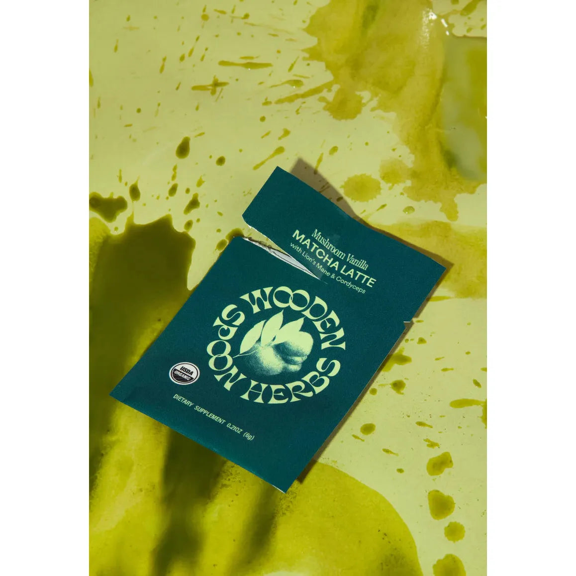 Wooden Spoon Herbs Mushroom Vanilla Matcha Latte