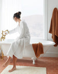 Coyuchi White Waffle Robe