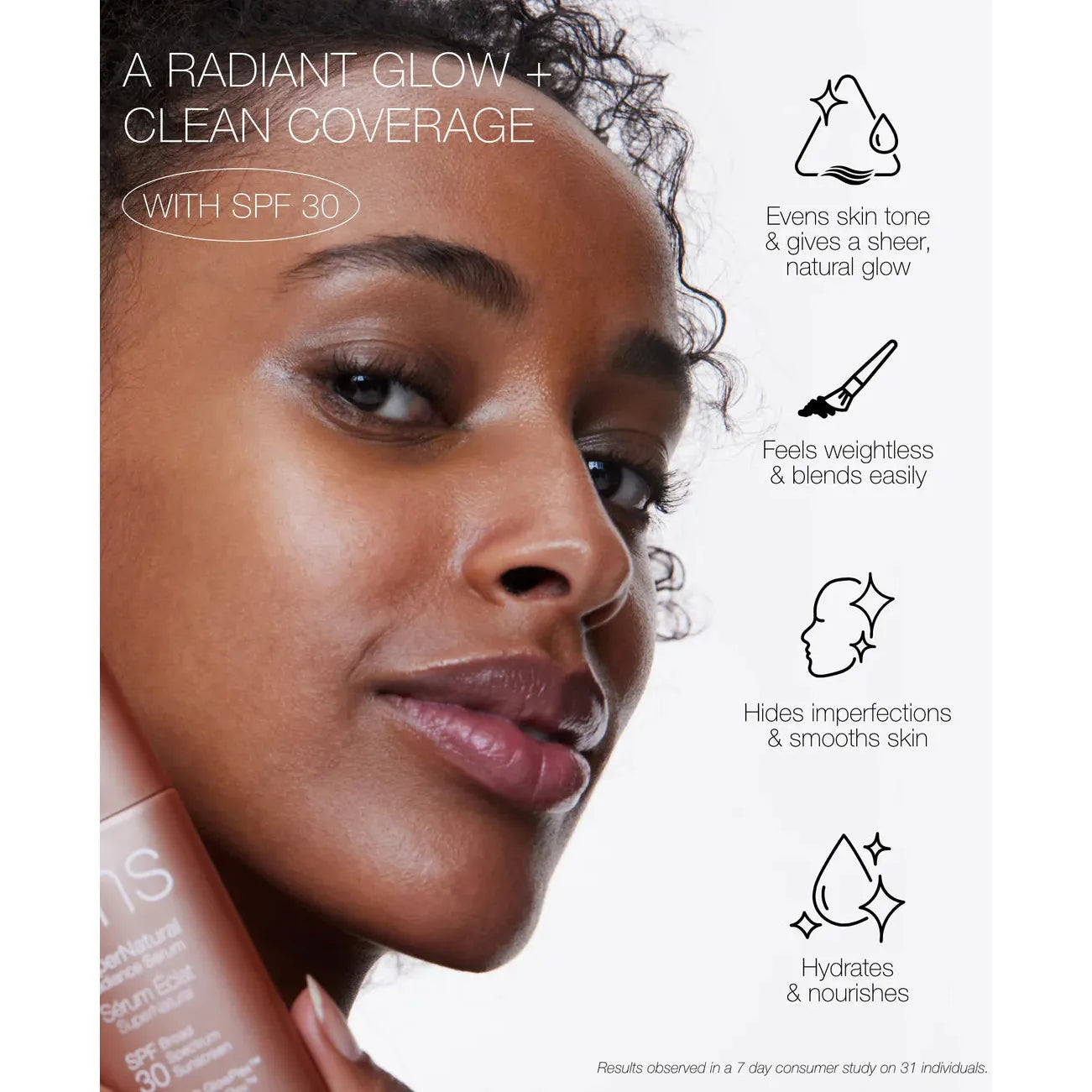 rms beauty SuperNatural Radiance Serum Broad Spectrum SPF 30 Sunscreen