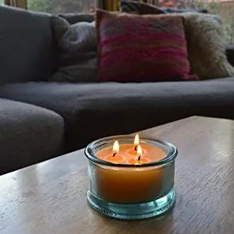 BlueCorn Pure Beeswax | 3-Wick 100% Recycled Spanish Glass Candle