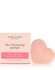 One Love Organics The Cleansing Sponge Rose Clay Heart