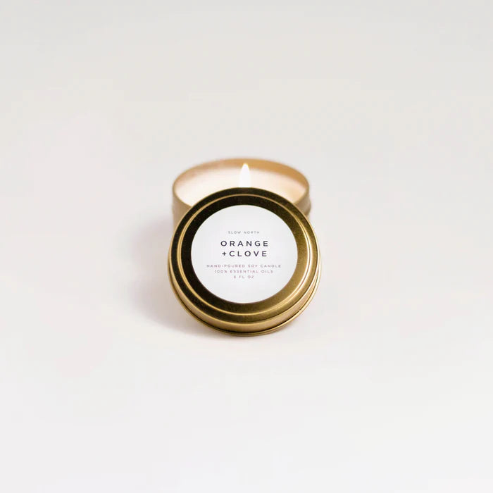 Slow North Orange + Clove Candle