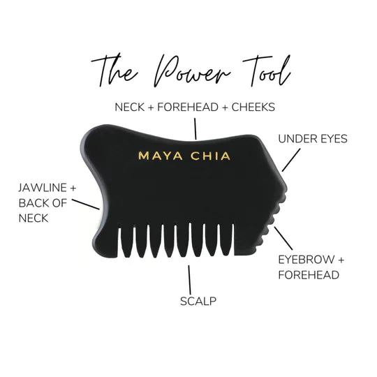 Maya Chia Gua Sha Power Tool for Scalp and Face
