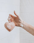 One Love Organics The Cleansing Sponge Rose Clay Heart