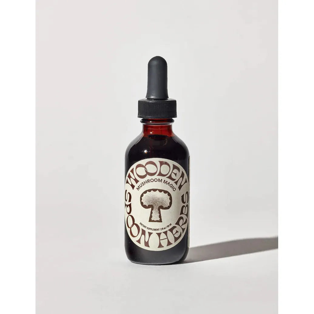 Wooden Spoon Herbs Mushroom Magic Functional Adaptogens