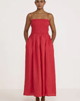 LAUDE the Label Strappy Bodice Dress - Poppy