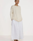 LAUDE the Label Oversized Crew Neck Sweater - Ivory