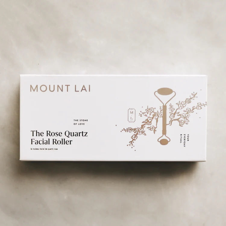 Mount Lai De-Puffing Rose Quartz Facial Roller