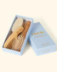 EllaOla 3-Piece Bamboo Brush & Comb Set