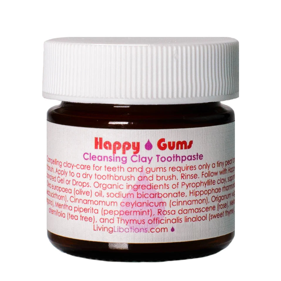 Living Libations Happy Gums Cleansing Clay Toothpaste