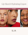 ILIA Mini Lip Sketch Duo - Lipstick + Lip Liner Gift Set