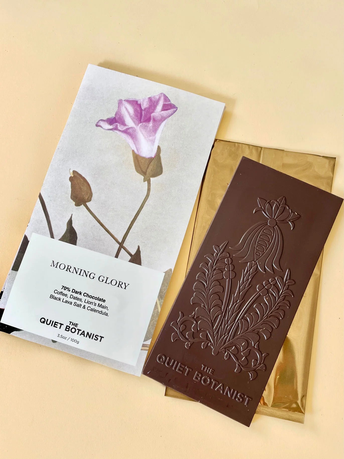 The Quiet Botanist- Morning Glory  Chocolate Bar