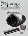 Fitglow Beauty Bamboo Hyaluronic Loose Setting Powder + Brush Duo