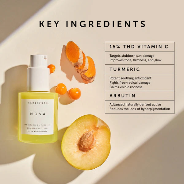 Herbivore Nova 15% Vitamin C + Turmeric Brightening Serum