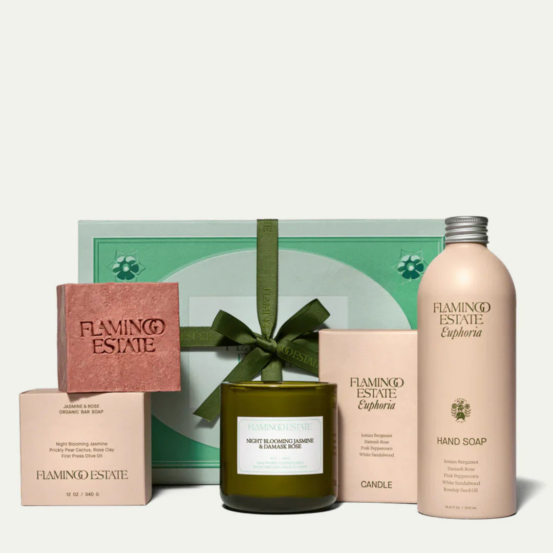 Flamingo Estate Jasmine &amp; Rose Bath Set