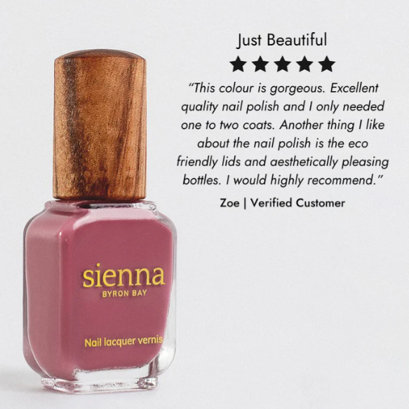 Sienna Byron Bay Nail Polish - Heartspace