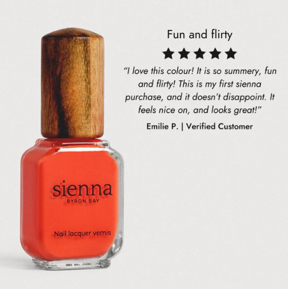 Sienna Byron Bay Nail Polish - Tango