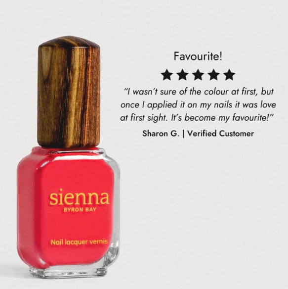 Sienna Byron Bay Nail Polish - Kiss