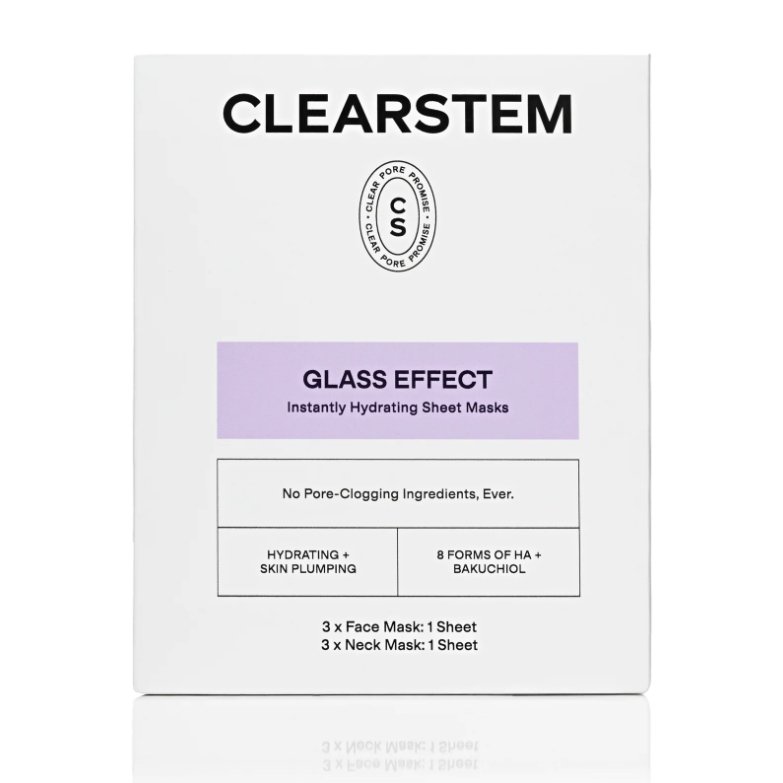 Clearstem Glass Effect Face + Neck Sheet Masks