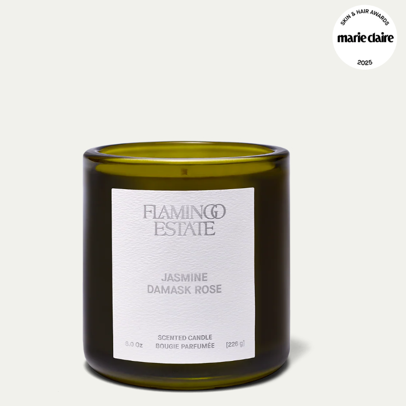 Flamingo Estate Jasmine Damask Rose Candle