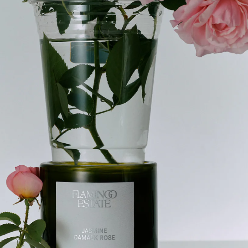 Flamingo Estate Jasmine Damask Rose Candle