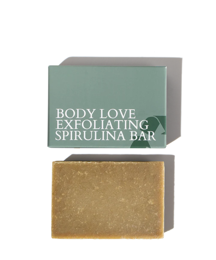 Fitglow Beauty Body Love Exfoliating Spirulina Soap Bar