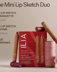 ILIA Mini Lip Sketch Duo - Lipstick + Lip Liner Gift Set