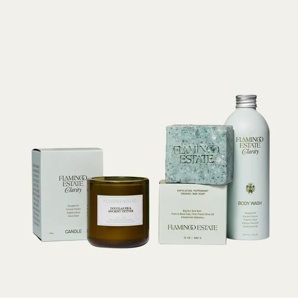 Flamingo Estate Douglas Fir &amp; Vetiver Morning Set