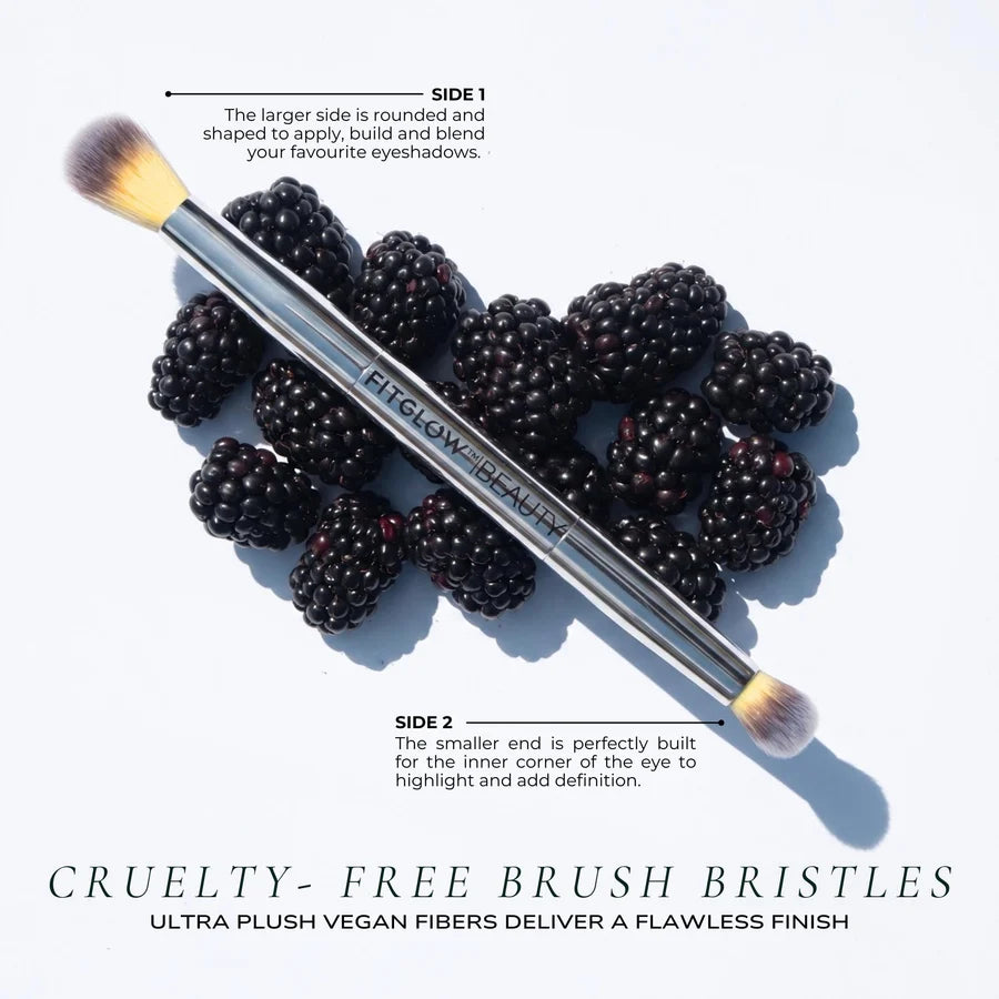 Fitglow Beauty Vegan Teddy Double Eye Brush
