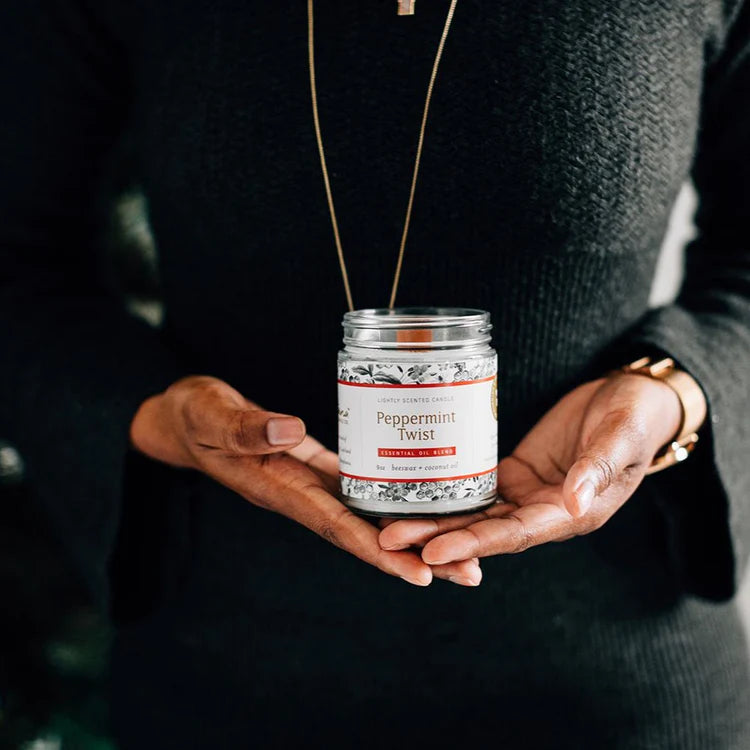 Fontana Candle Co. Peppermint Twist Essential Oil Jar Candle