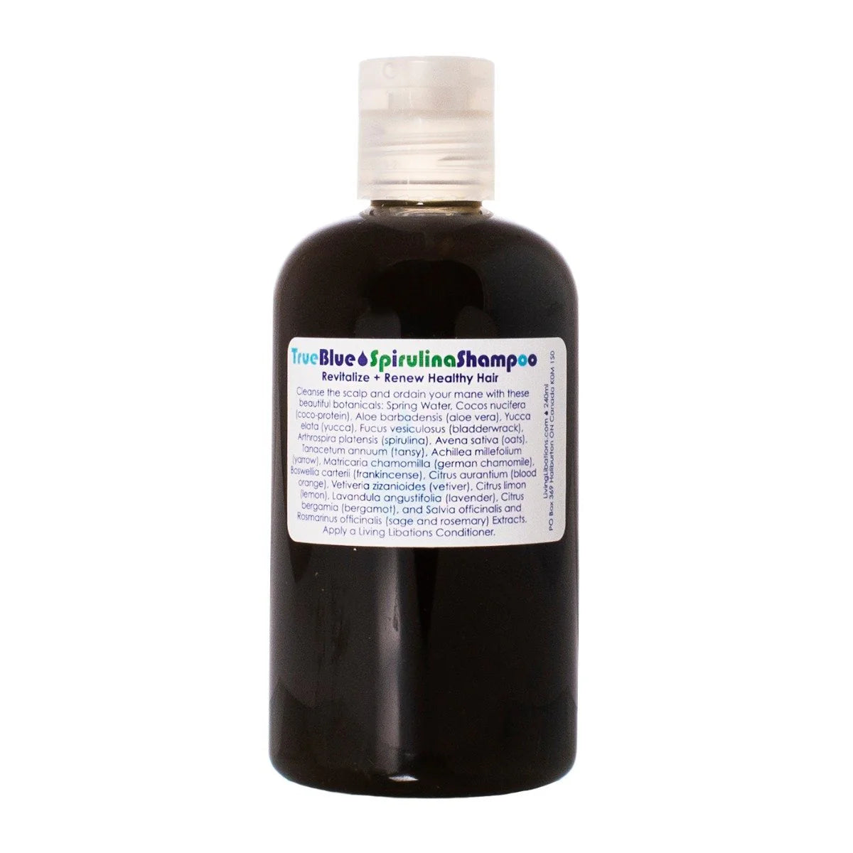 Living Libations True Blue Spirulina Shampoo