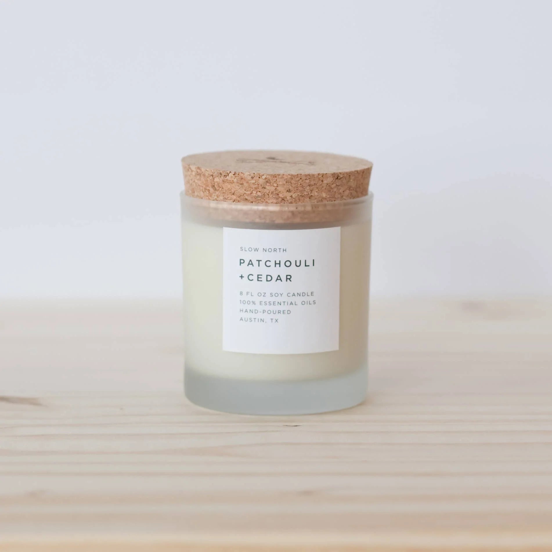 Slow North Patchouli + Cedar Candle