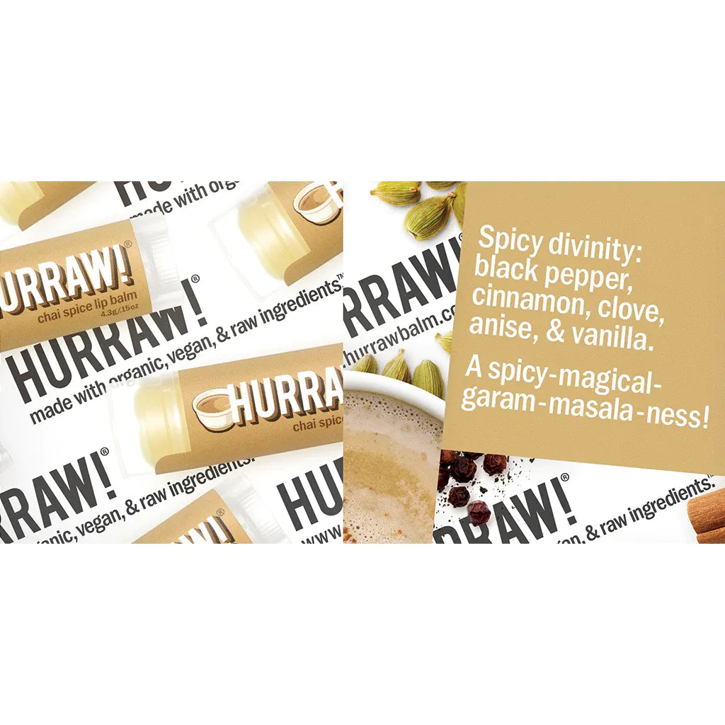 Hurraw Chai Spice Lip Balm