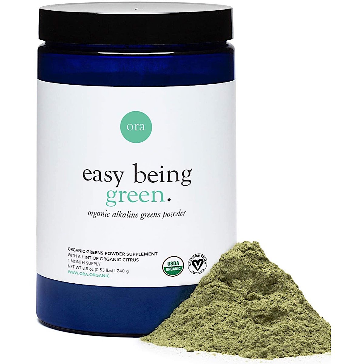 Ora Organic Easy Being Green Organic Alkaline Greens Powder Citrus - 8.25 oz