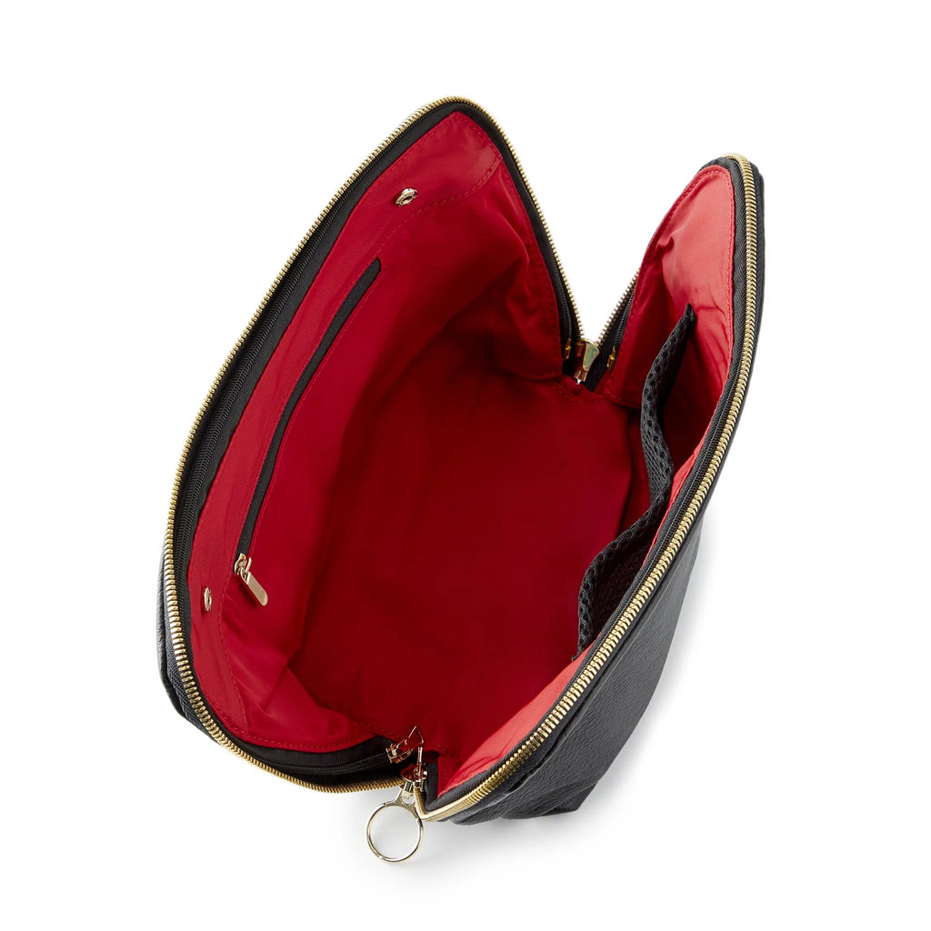 Kusshi Signature Black leather with red interior